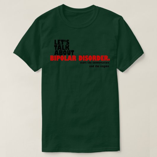 Letx27sが双極性障害について語る Tシャツ (デザイン正面)