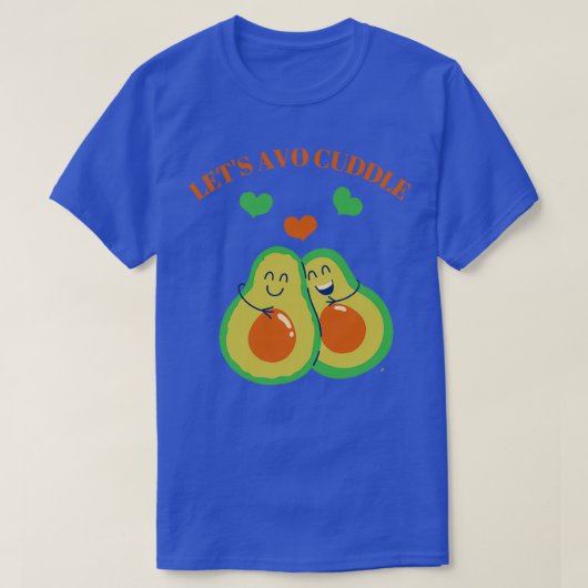 Letx27s avo cudleかわいいアボカドデザイン tシャツ (デザイン正面)