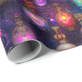 Leuchtend und Geheimnisvoll. Parfüm zu verschenken ラッピングペーパー