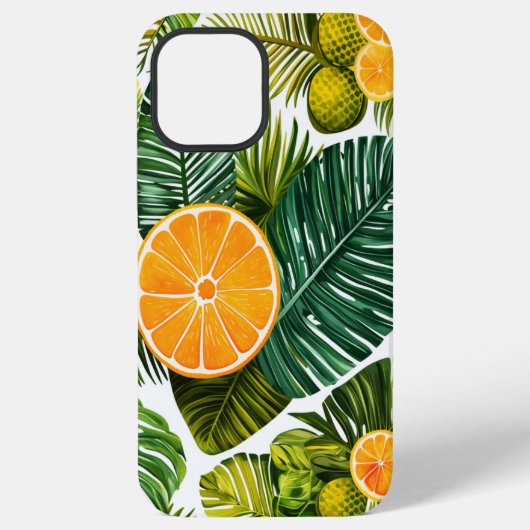 Leuchtende Orangengarten-Melodie iPhoneケース (裏面)