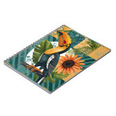 Leuchtender Tukan in tropischer Harmonie ノートブック (左側)