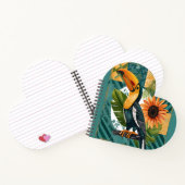 Leuchtender Tukan in tropischer Harmonie ノートブック (内部)