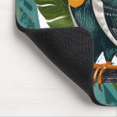 Leuchtender Tukan in tropischer Harmonie マウスパッド (コーナー)