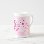 leuchtendes Rosa Porzellantasse ボーンチャイナマグカップ (正面右)