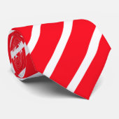 Leuchtrot gestreift Krawatte ネクタイ (ロール)