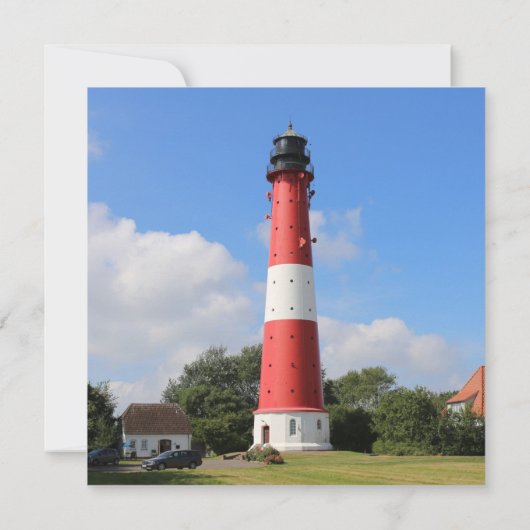 Leuchtturm auf Insel Pellworm im Sommer (裏面)