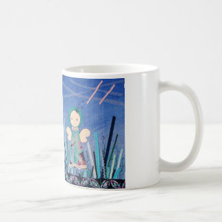 leukeのdrinkbekerはkleinのgrappigのengeltjeのblauwに会いまし コーヒーマグカップ