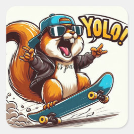 leuke sticker om items te personaliseren スクエアシール