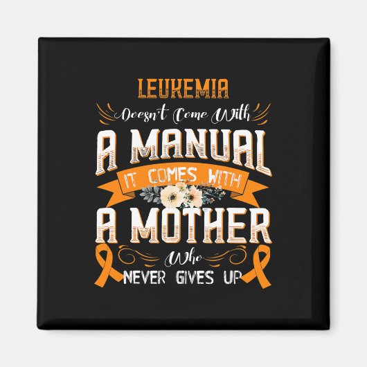 LEUKEMIAは手来動でも使わ来ない マグネット (正面)