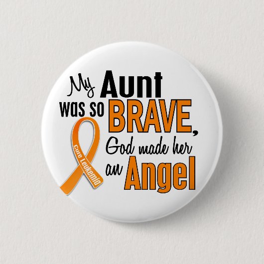 Leukemia天使の叔母さん 缶バッジ (正面)