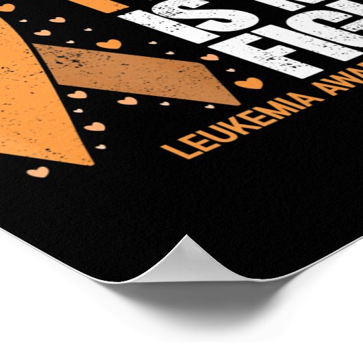 Leukemia Awareness  His Fight is my fight Leukemia ポスター (角)