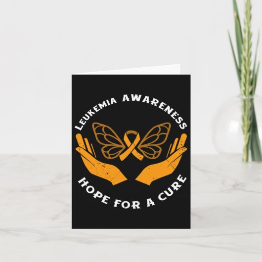 Leukemia Awareness Hope For A Cure Blood Cancer カード (正面)