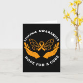 Leukemia Awareness Hope For A Cure Blood Cancer カード (黄色い花)