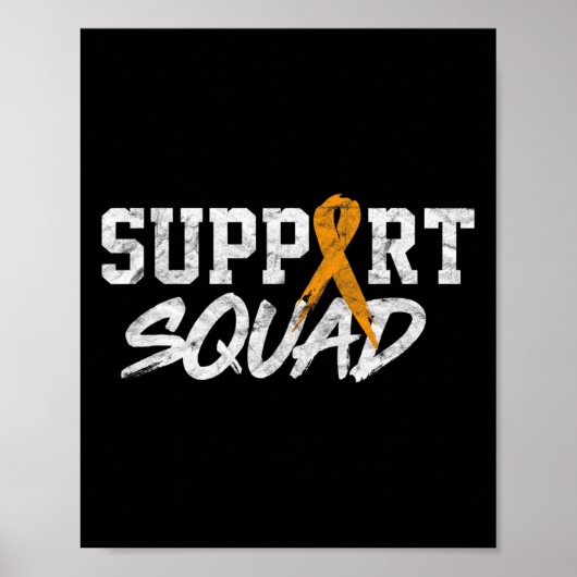 Leukemia Awareness Month Support Squad Blood Cance ポスター (正面)