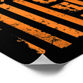 Leukemia Cancer Awareness  Leukemia Orange Ribbon  ポスター (角)