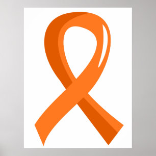 Leukemia Orange Ribbon 3 ポスター