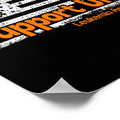 Leukemia Support Unit Flag Blood Cancer Leukemia A ポスター (角)