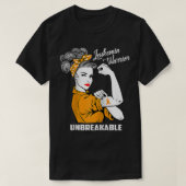 Leukemia Warrior Unbreakable  Awareness Gift  Tee Tシャツ (デザイン正面)