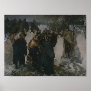 Leuthen 1858年の戦いの前のスピーチ ポスター