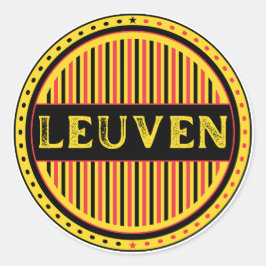 Leuven City Pride Emblem – Belgian Identity ラウンドシール
