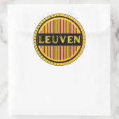 Leuven City Pride Emblem – Belgian Identity ラウンドシール (バッグ)