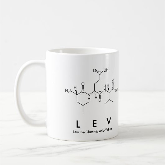 Levペプチド名mug コーヒーマグカップ (左)