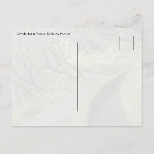 Levada das 25 Fontes Madeira Postcard ポストカード (裏面)