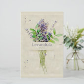Levandula spica l. notepad (スタンド正面)