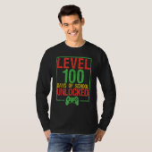 Level 100 Days Of School Unlocked 100th Day Of Sch Tシャツ (正面フル)