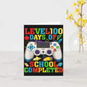 Level 100 Days Of School Unlocked Boys 100th Day O カード (黄色い花)