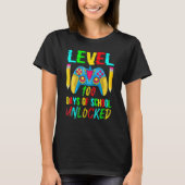 Level 100 Days Of School Unlocked Video Gamer Cont Tシャツ (正面)