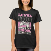 Level 100 Days Of School Unlocked Video Games Game Tシャツ (正面)