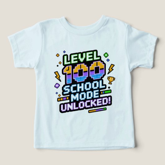 Level 100 School Mode Unlocked 100th Day of School (デザイン正面)