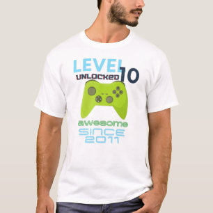 Level 10 Unlocked 素晴らし 2011 Video Gamer(2011年レベルのロ Tシャツ