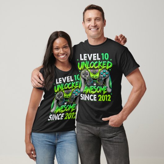 Level 10 Unlocked Awesome Since 2012 10th Birthday Tシャツ (ユニセックス)