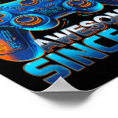 Level 10 Unlocked Awesome Since 2016 10th Birthday ポスター (角)