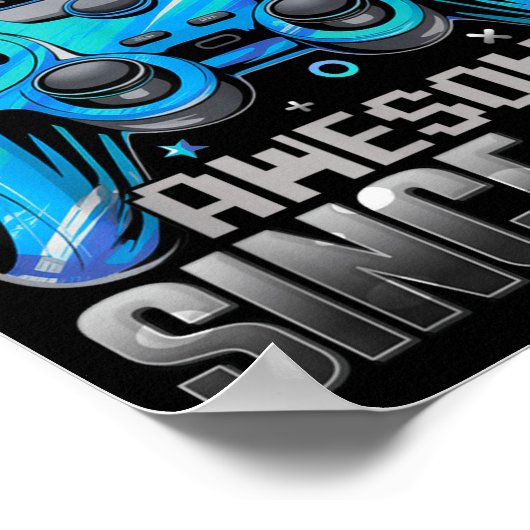 Level 10 Unlocked Awesome Since 2016 10th Birthday ポスター (角)