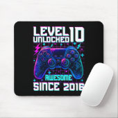 Level 10 Unlocked Awesome Since 2016 10th Birthday マウスパッド (マウス)