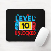 Level 10 Unlocked Gamer 10th Birthday Video Game B マウスパッド (マウス)