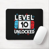 Level 10 Unlocked Gamer 10th Birthday Video Game B マウスパッド (マウス)