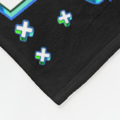 Level 10 Unlocked Video Game 10th Birthday Gamer B フリースブランケット (角)