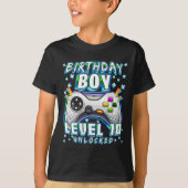 Level 10 Unlocked Video Game 10th Birthday Gamer B Tシャツ (正面)