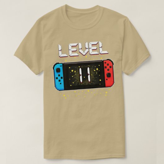 Level 11 Birthday Gaming 11 Year Old Video Games G Tシャツ (デザイン正面)