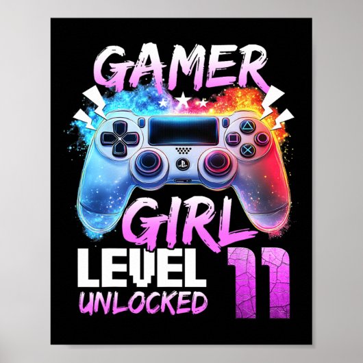 Level 11 Unlocked Awesome 2014 Video Game 11th Bir ポスター (正面)