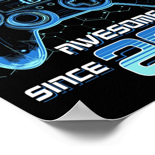 Level 11 Unlocked Video Game Party 11th Birthday G ポスター (角)