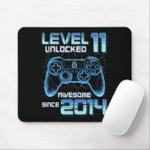 Level 11 Unlocked Video Game Party 11th Birthday G マウスパッド (マウス)
