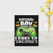 Level 12 Unlocked Video Game 12th Birthday Gamer G カード (黄色い花)