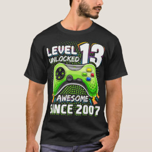 Level 13 素晴らし Unlocked 2007 Video Game 13th Bir Tシャツ