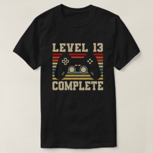 Level 13 Complete 13 Anniversy Video Gamer Tシャツ