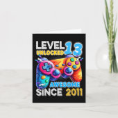 Level 13 Unlocked Video Game 13th Birthday  カード (正面)